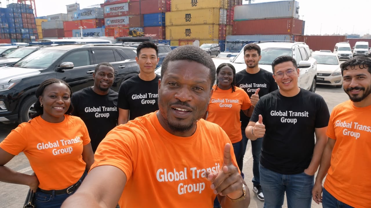 Un membre de l'equipe Global Transit Group au port