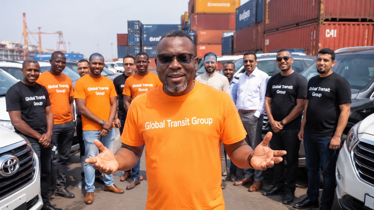 Un membre de l'equipe Global Transit Group au port